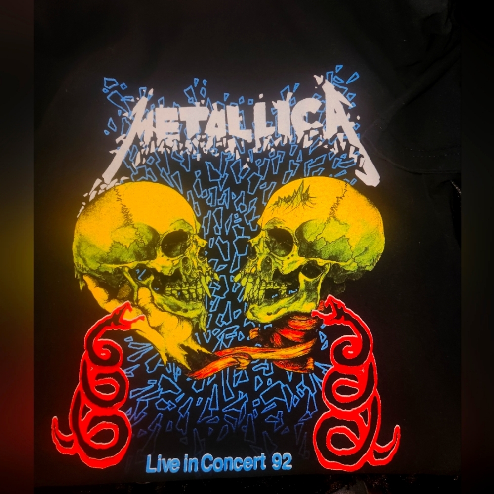 Metallica 1992 concert t-shirt size small
